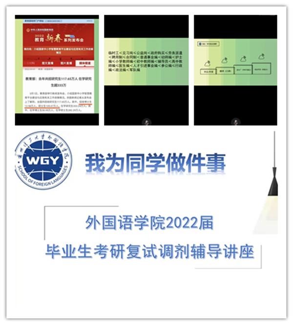 zoty中欧成功举办“我为同学做件事”之2022年考研复试及调剂辅导讲座